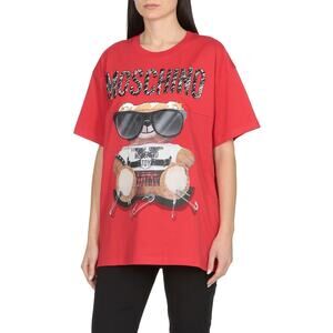 Moschino Couture Oversized red teddy bear shirt size large